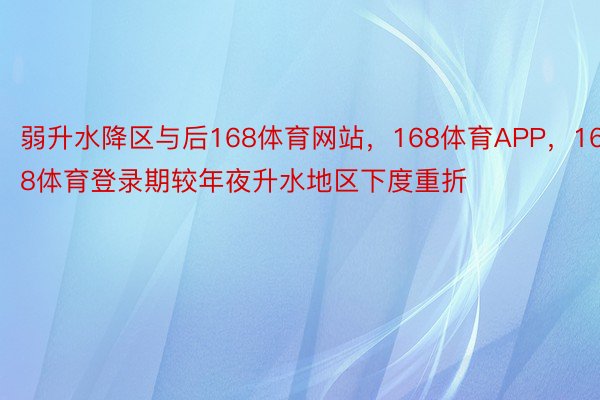 弱升水降区与后168体育网站，168体育APP，168体育登录期较年夜升水地区下度重折